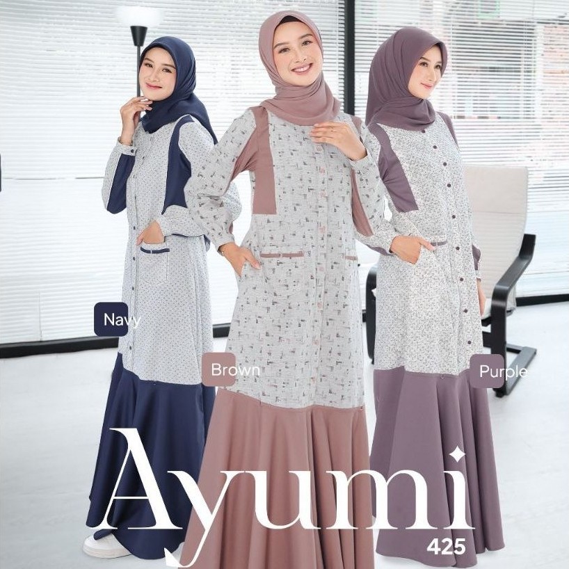 HB-[READY SIAP KIRIM] AYUMI 425 BY ETHICA| GAMIS WANITA TERBARU| GAMIS MOTIF TERLARIS| GAMIS KEKINIA