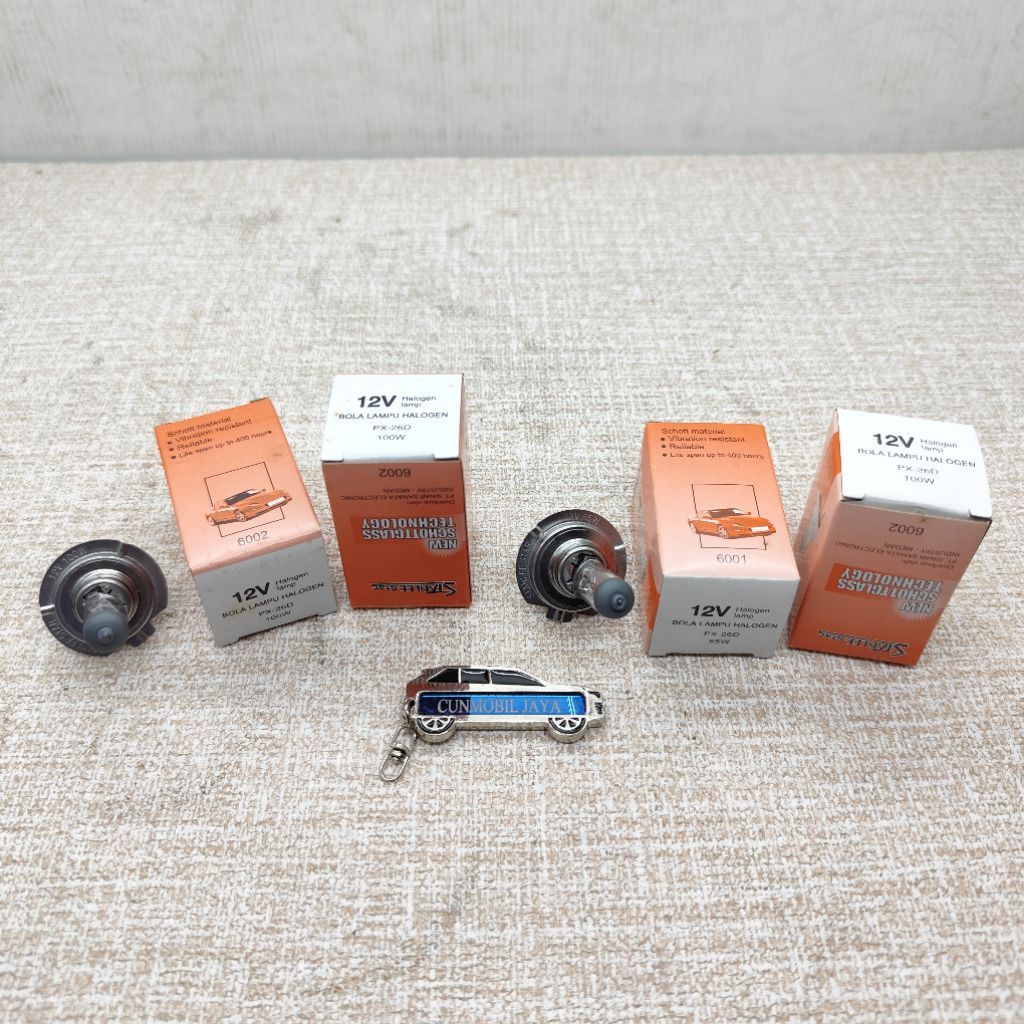 Bohlam halogen H7 H 7 12V 55W 6001, 100w 6002 merk Stanlee Star good quality