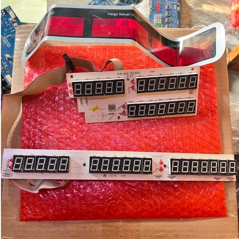 PB  TIMBAMGAN DIGITAL GETRAModul Display LED 7 Segment PCB ACS-JE13R21 Panel Angka Digital untuk Har