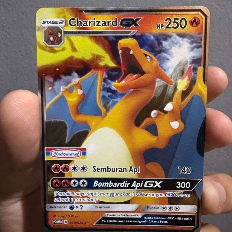 Kartu Pokémon Charizard Gx Promo Indomaret