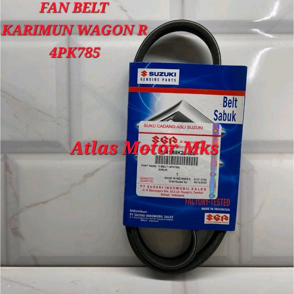 [1PC][4PK785] FAN BELT TALI KIPAS VBELT SUZUKI KARIMUN WAGON R - SUZUKI 4PK785 [BERKUALITAS BEST SEL