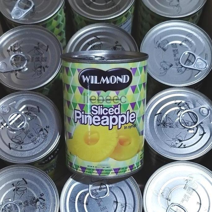 Yuhu- Wilmond Sliced Pineapple 567G / Irisan Nanas Kaleng Buah Nanas Kaleng