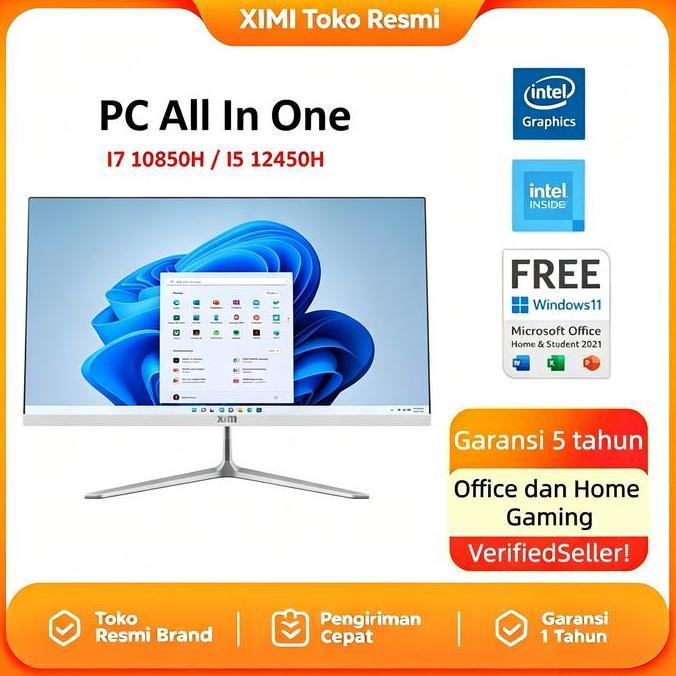 ZAHRAAAANUR8 - XIM PCKOMPUTER PC ALL-IN-ONE I7-10850H I5-12450H TERBARU FHD SUPER TIPIS INTEL CORE U