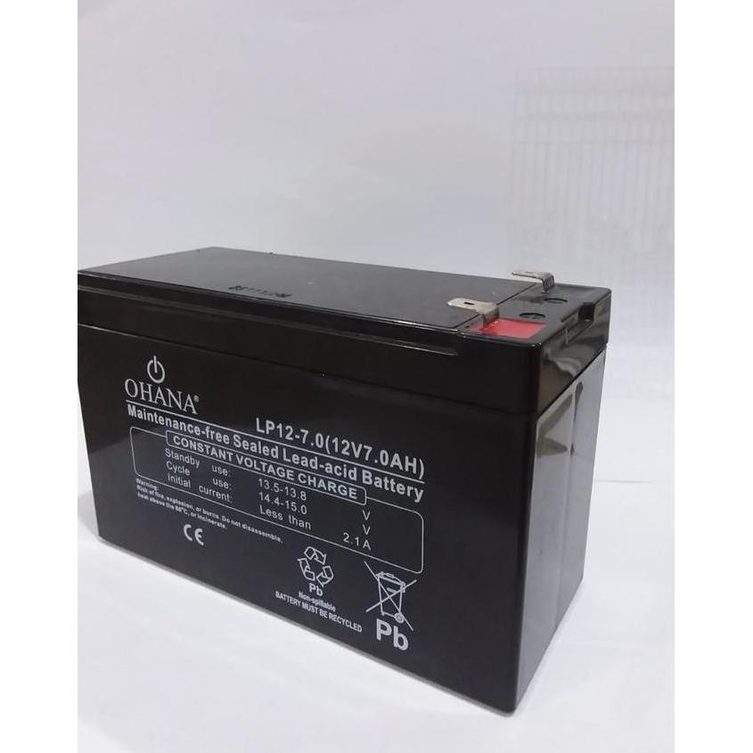 Myhome- 710042 Battery Ohana 12V7Ah Sealed Lead Acid Aki