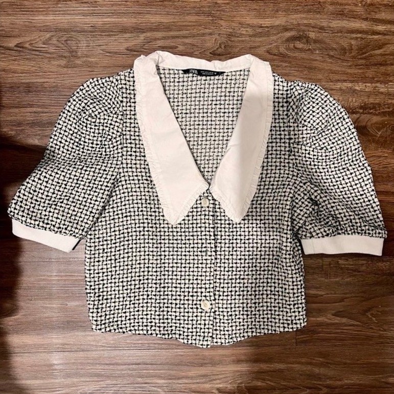 Zara Tweed Blouse