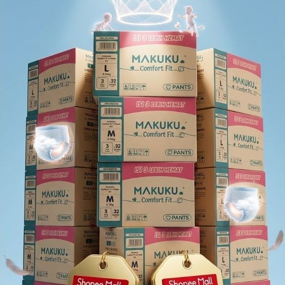 MAKUKU COMFORT FIT 1 karton isi 96 pcs