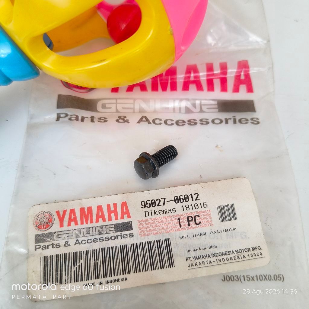 baut kipas magnet yamaha mio sporty smile nouvo 1,2 cm 95027-06012 ori original yamaha ygp