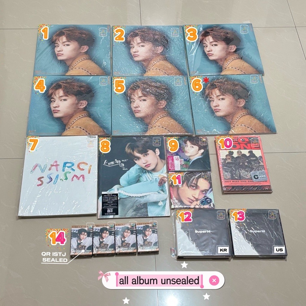 [READY] OFFICIAL ALBUM MARK Regulate Awaken Chain Narcissism ISTJ SuperM US KR ver