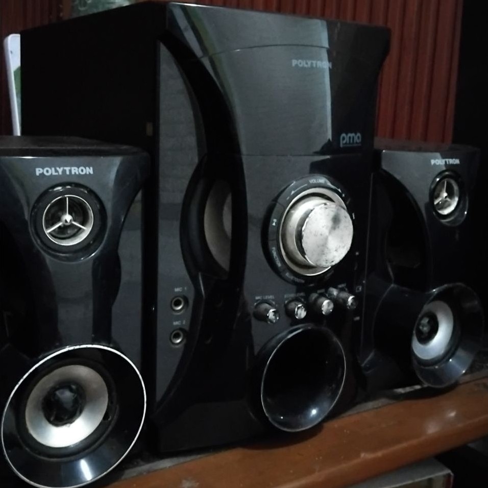 Polytron PMA_Type 9527+ Type terbaik + Favorit+Ukuran Speaker Aktif Besar+ Bisa Karoke /Mic Jack 2x+