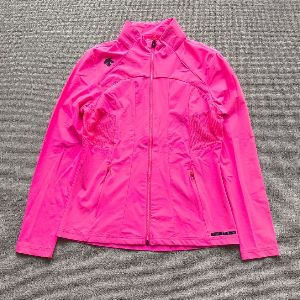 DESCENTE SOFTSHELL RUNNING PINK JACKET SZ S