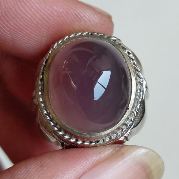 Natural Batu Purple Chalcedony Lavender Wonogiri