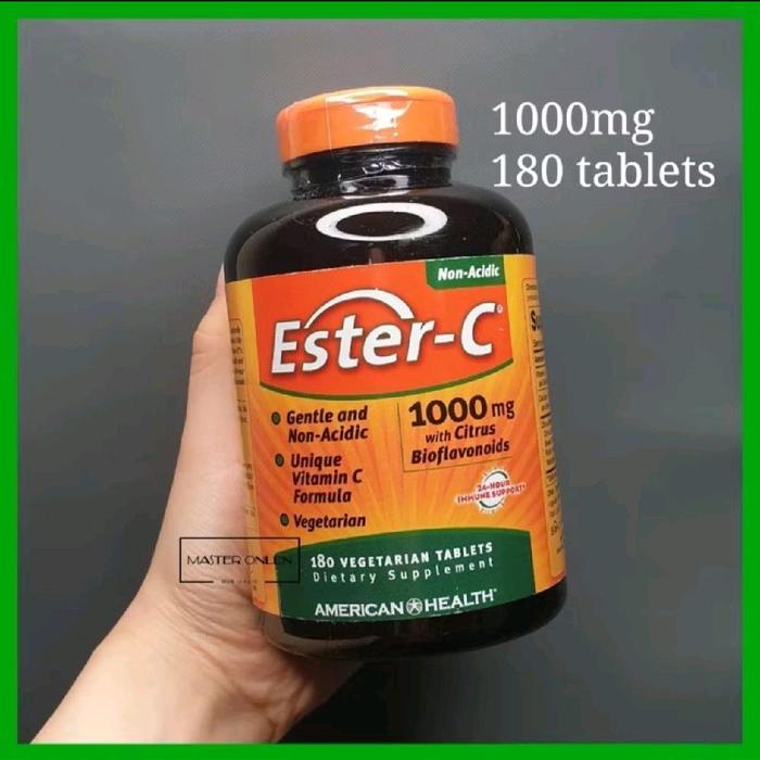 American Health Ester C 1000 mg 180 Tablets Usa Vitamin C non acid buffered