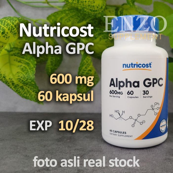 Nutricost Alpha GPC 600 mg 60 kapsul