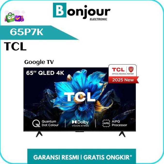 Qled Tcl 65 Inch Google Tv Tcl 65P7K 4K Uhd Dolby Atmos Tcl 65P7K