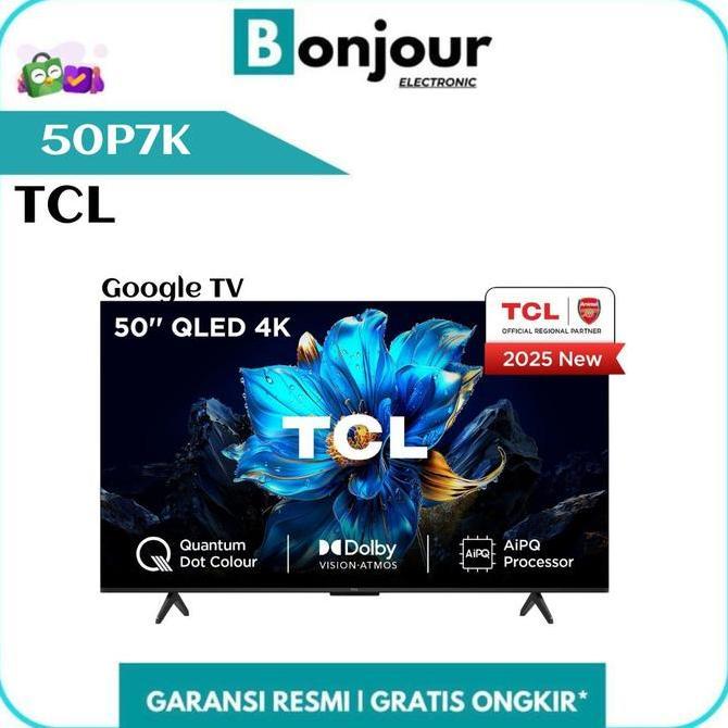 Qled Tcl 50 Inch Google Tv Tcl 50P7K 4K Uhd Dolby Atmos Tcl 50P7K