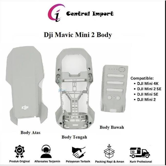 NEW Dji Mini 2 Body Atas - Dji Mini 2 Body Tengah - Dji Mini 2 Body Bawah Original