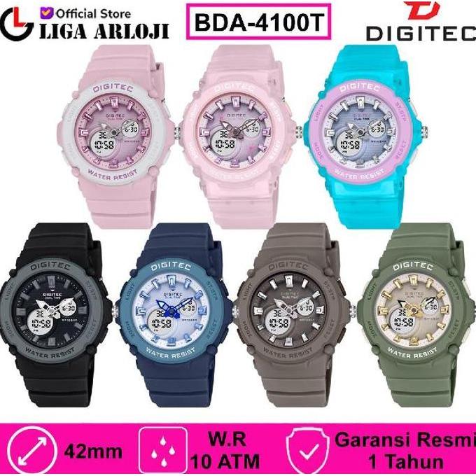 Thin- Ditec Dg-4100T - Jam Tangan Nita - Double Time - 4100 -