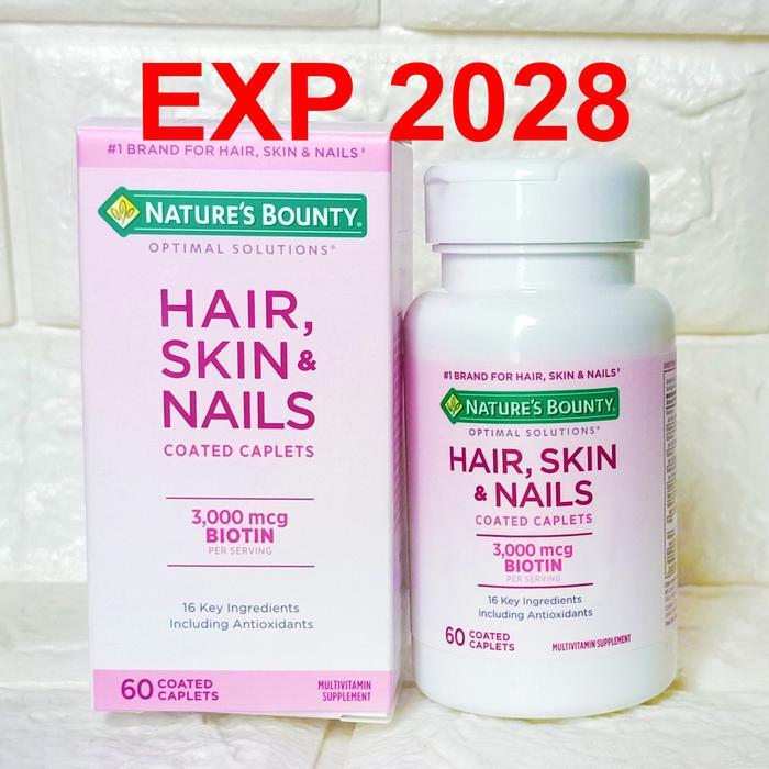 Natures Nature Nature's Bounty Hair Skin Nail 60 Caps Nature Biotin