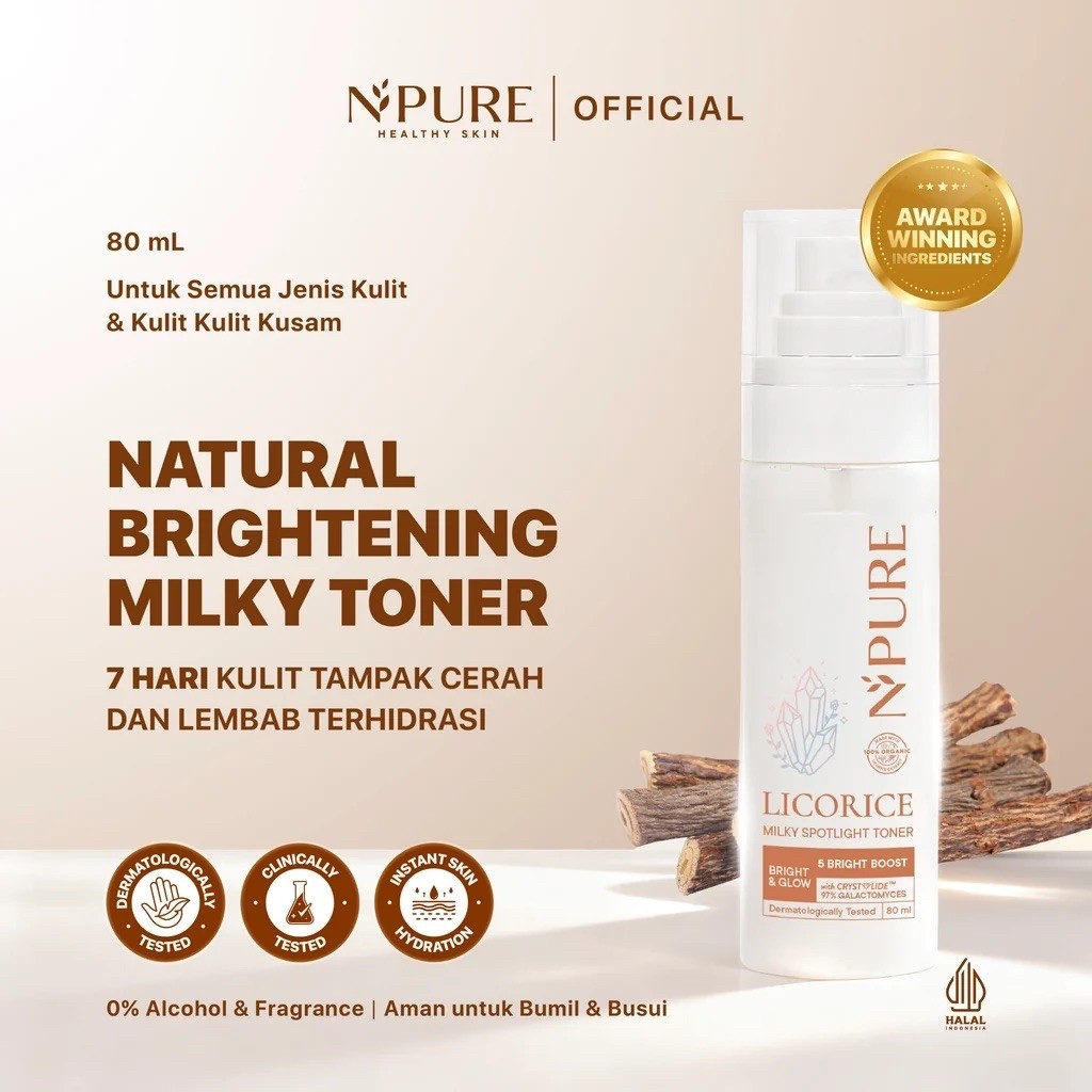 Npure licoruce milky spotlight toner