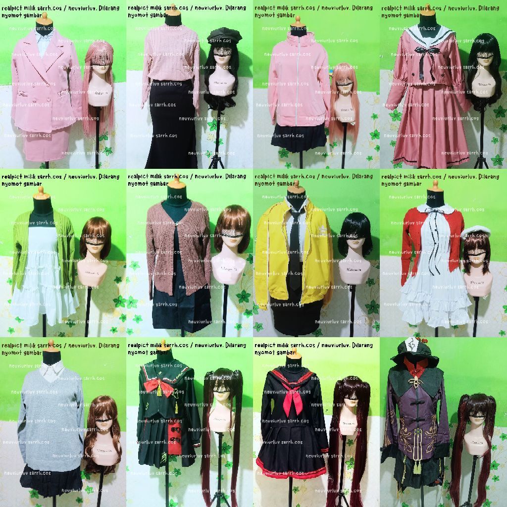 (New Update) Sale Fullset Cosplay 300k  Hu Tao Waguri Kaoruko Horimiya Jabami Gaeul   Bocchi