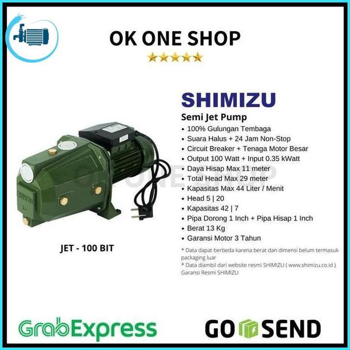 Shimizu Semi Jet Pump Jet-100 Asli