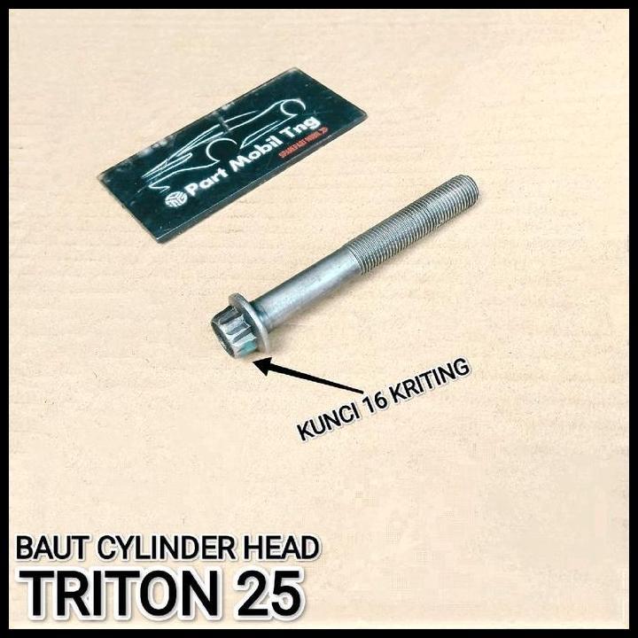 GRATIS ONGKIR BAUT BOLD CYLINDER HEAD DEKSEL  MITSUBISHI PAJERO TRITON 2.5 4D56U 