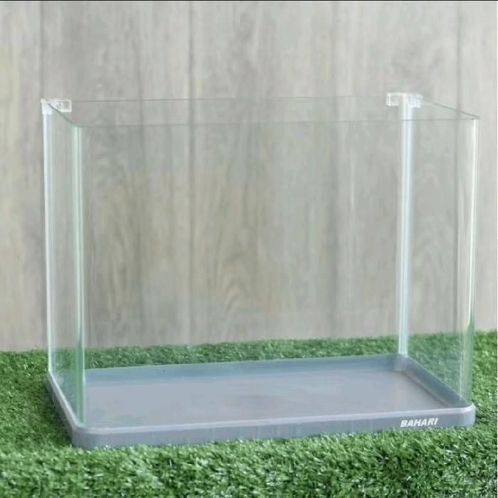 Aquarium Bahari Bending Stingray / Kaca Lengkung Tanpa Sambungan / Ukuran 30 35 40 60 cm / Dasar Akr