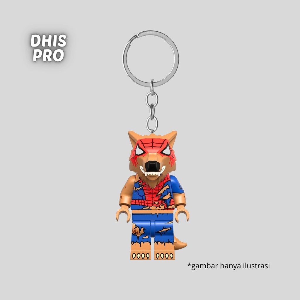 Dhis Project Gantungan Kunci Figure Werewolf Spider Marvel