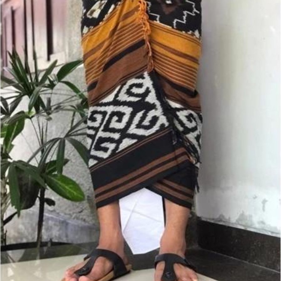 saput tenun blanket | sarung tenun blanket khas bali