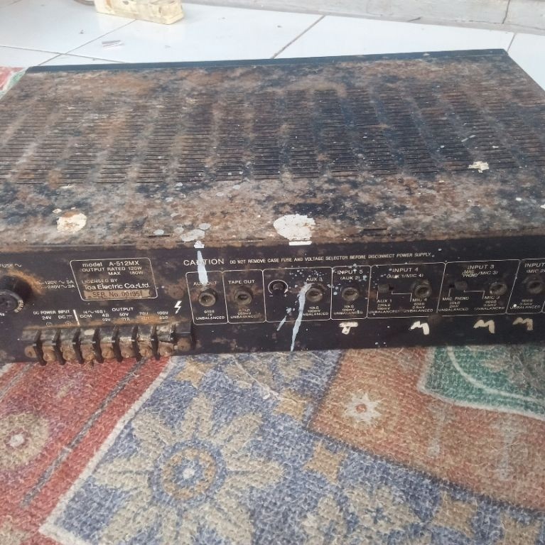 Amplifier TOA A-512MX 180 WATT ori / bekas