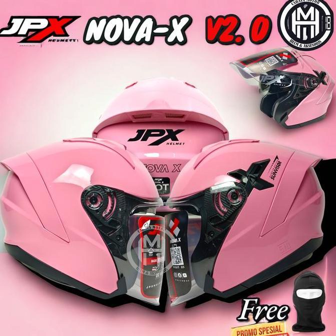 HELM JPX NOVA X v2 CANDY FLOSH/PINK | HELEM HALF FACE