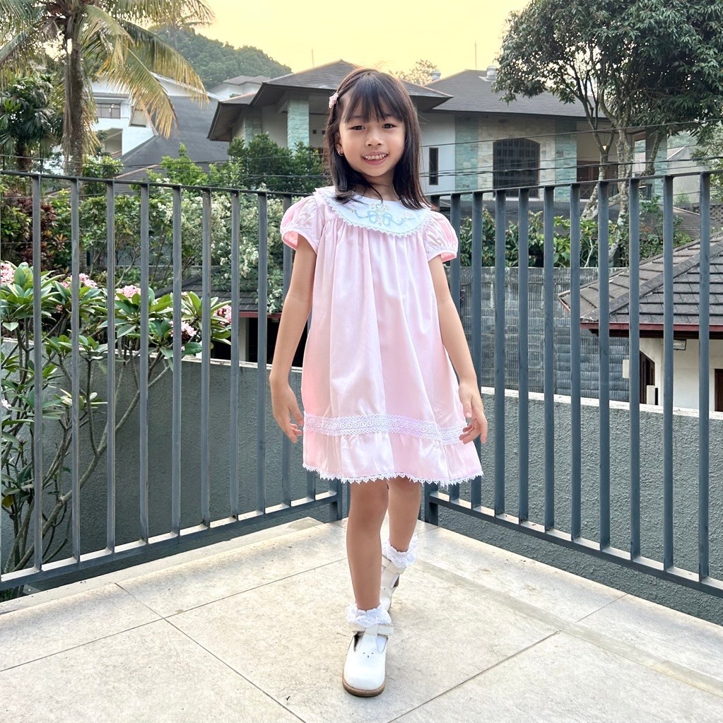 Lily and Daisy, Lily Dress - Dress Bordir Anak