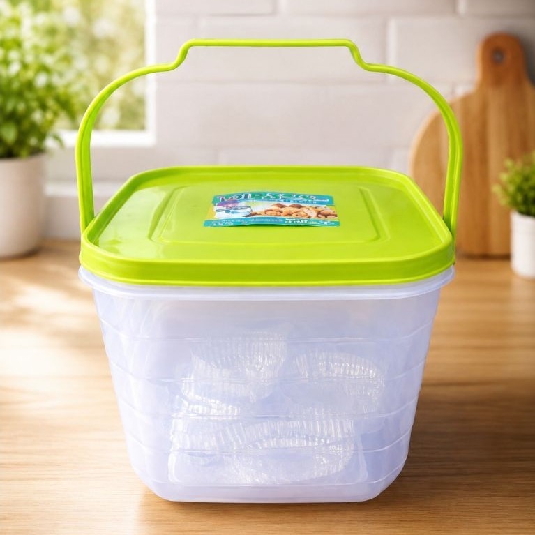 (3pcs) TOPLES 5 LITER TOPLES SEGI GAGANG / TOPLES PLASTIK KOTAK MAKAN SNACK