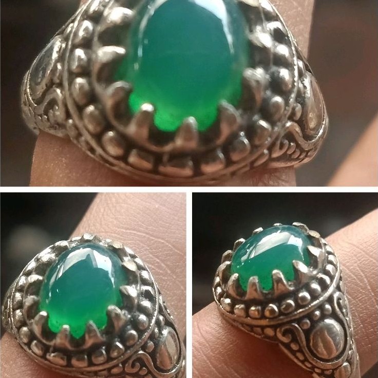 ijo Garut ring ukir bali