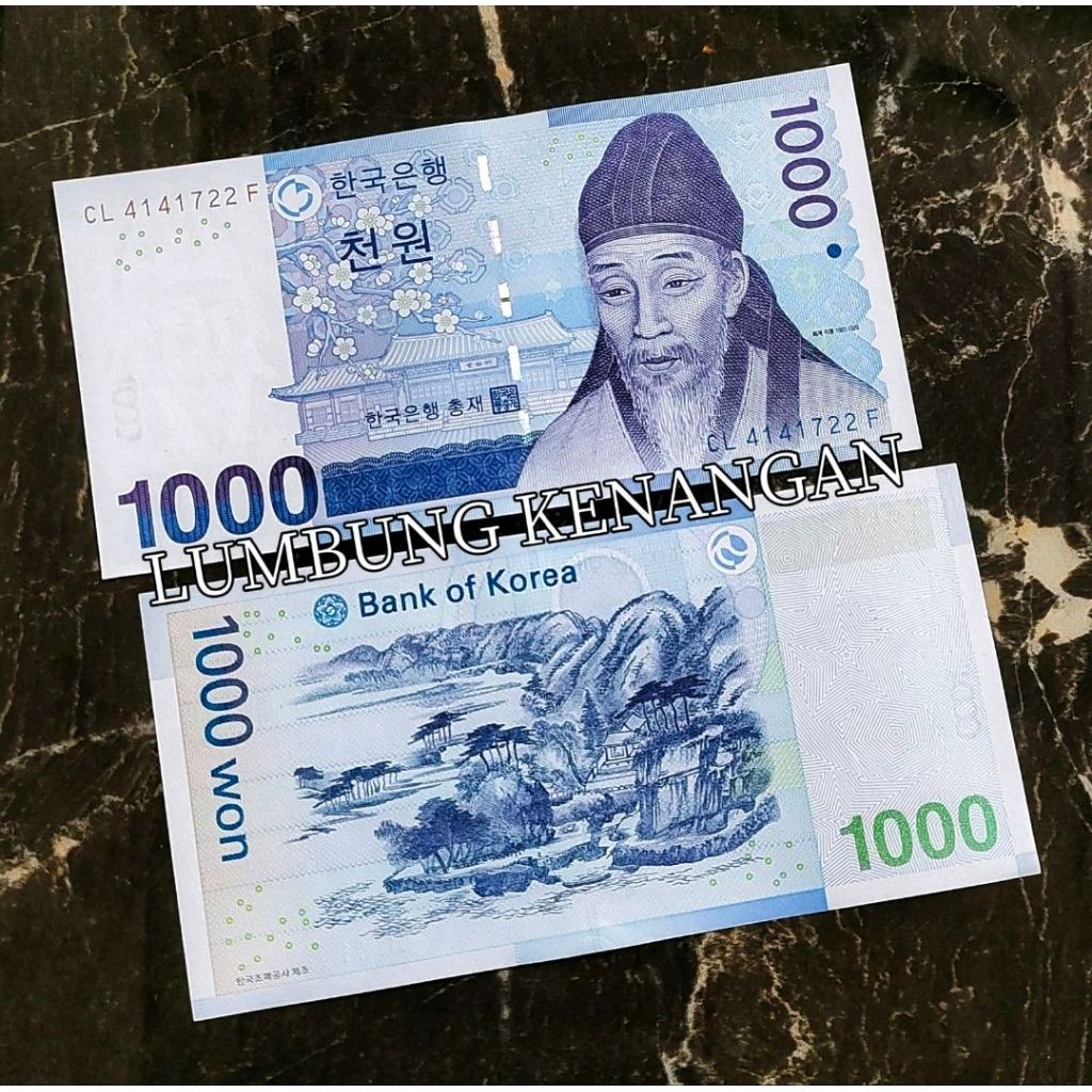 Uang asing Korsel 1000 won Korea Selatan