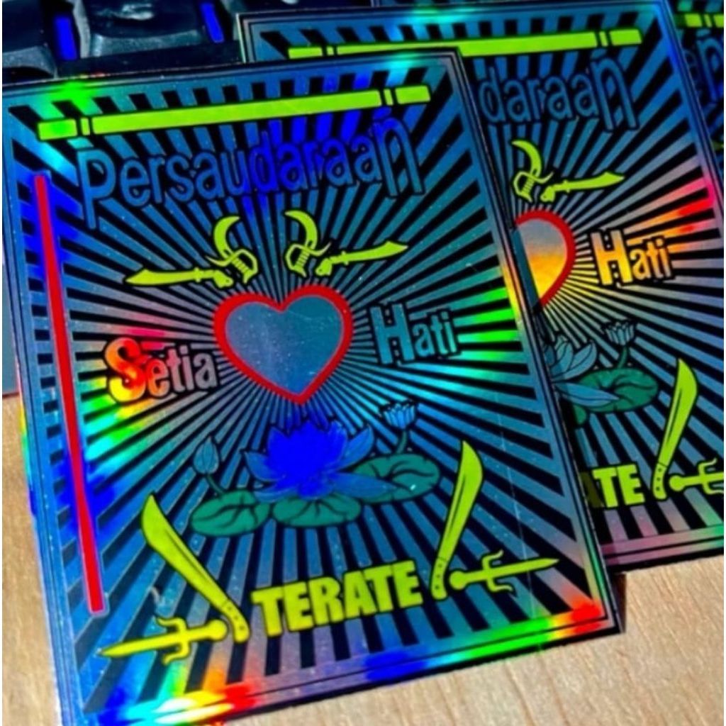 STIKER LAMBANG PSHT HOLOGRAM KOTAK