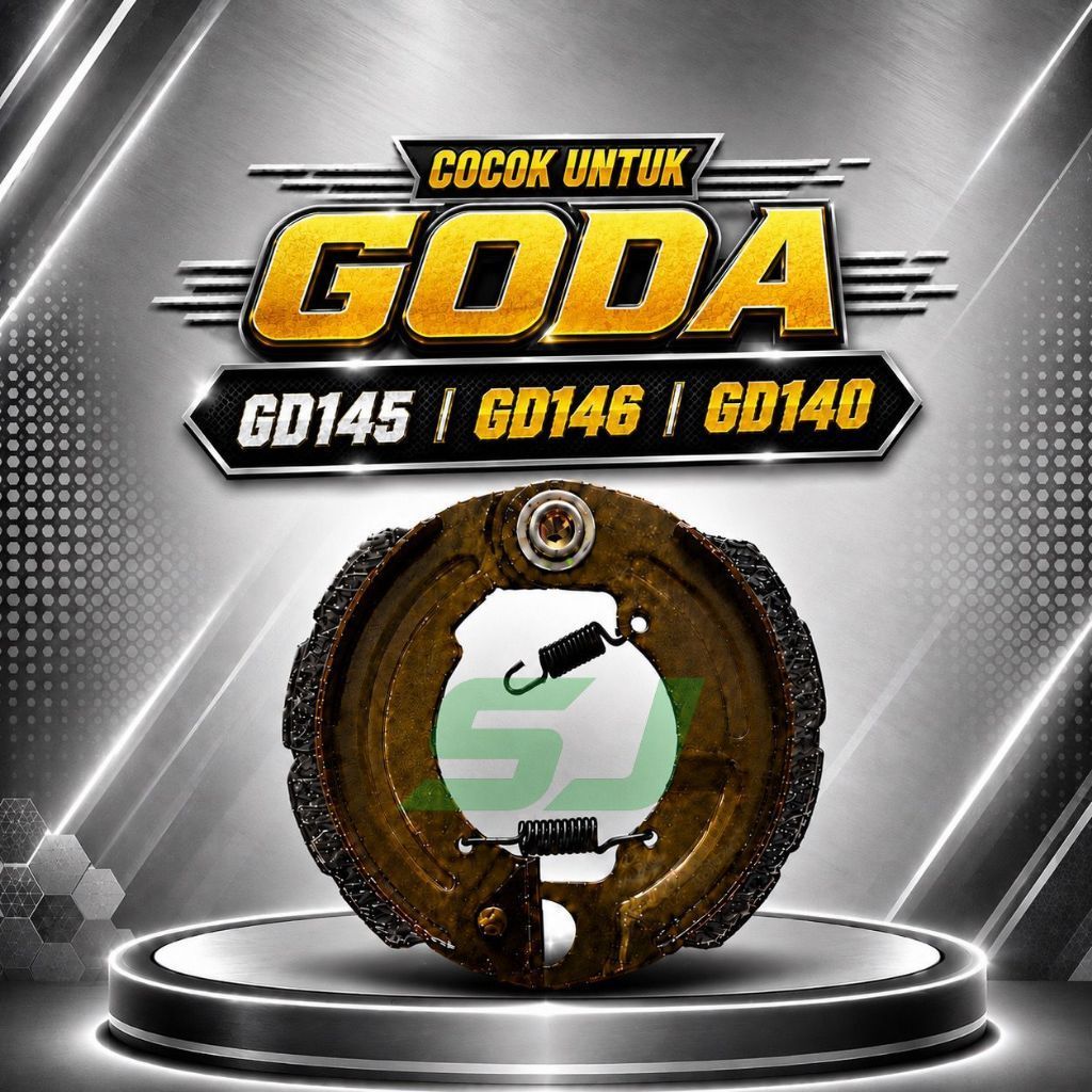 Kampas rem belakang Goda GD140 / GD145 / GD146