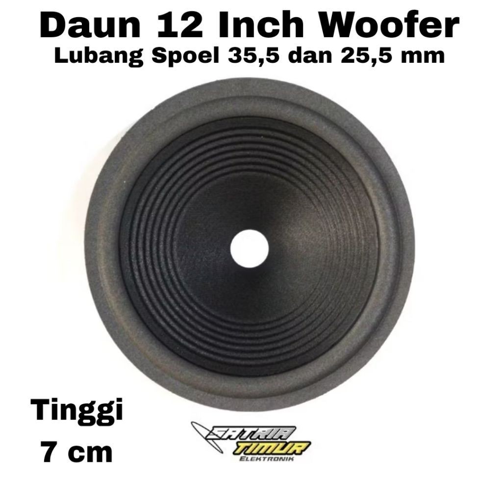 Daun Sparepart Speaker konus cone kertas  speaker spk sepiker spiker 12in 12inch 12 in 12 inch woofe