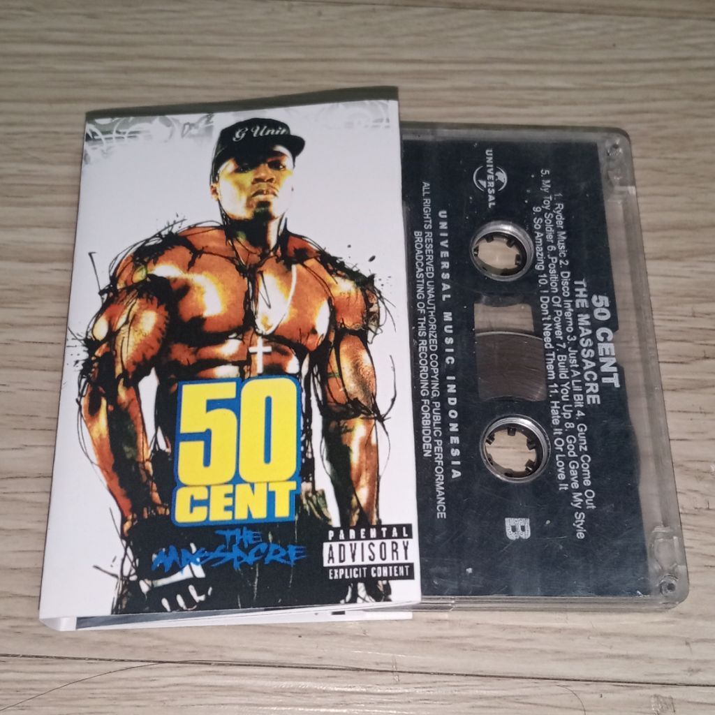 Kaset 50 Cent - The Massacre (COVER REPRO ISI ORI)