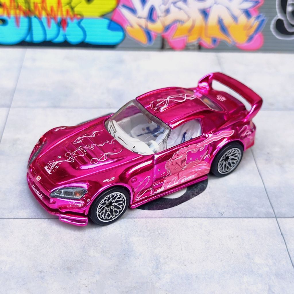 HOTWHEELS COSTUM CHROME PREMIUM HONDA S2000 SUKI FAST AND FURIOUS (base besi)