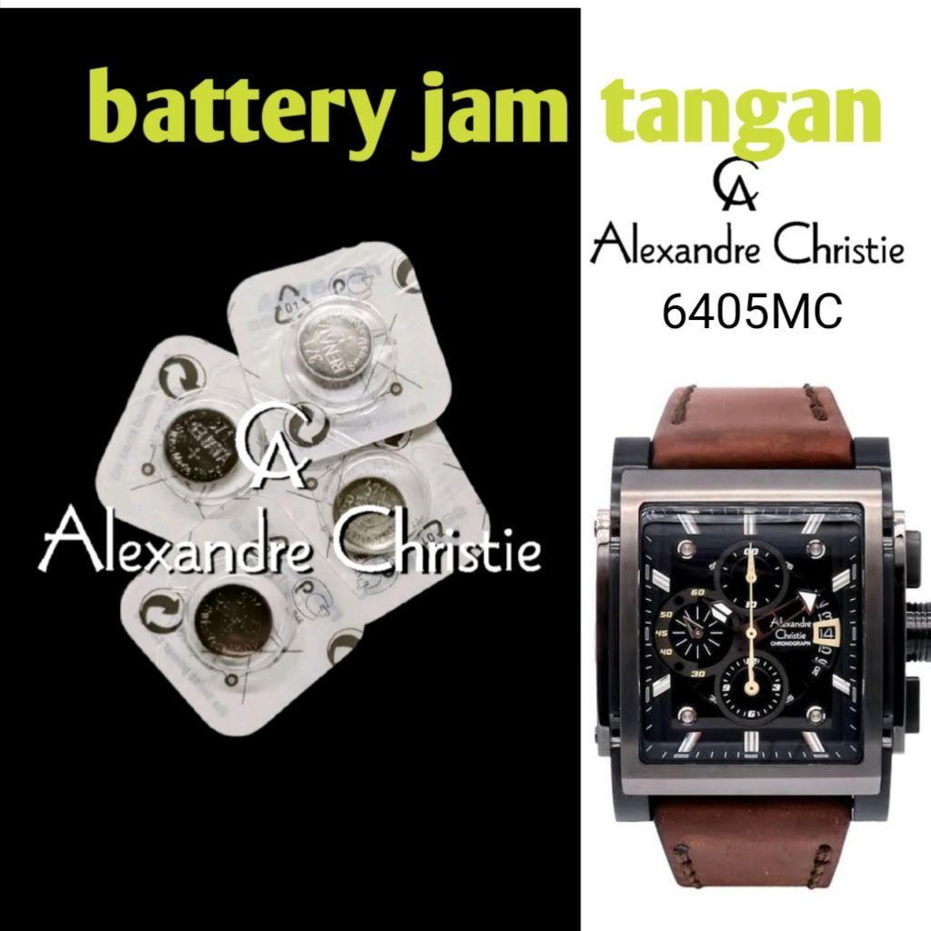 battrai jam tangan Alexandre Christie battrai pengganti type 6405mc