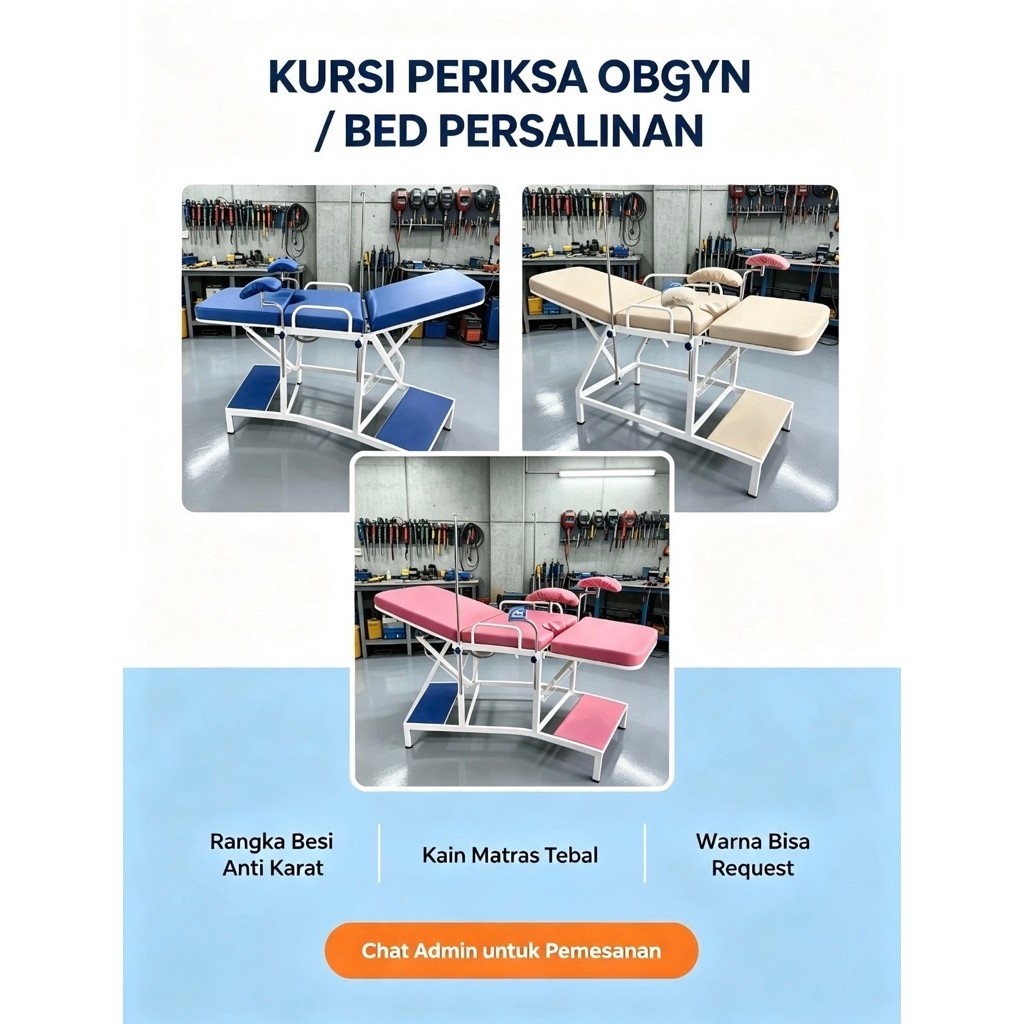 Kursi Obgyn, Bed Obgyn persalinan Besi