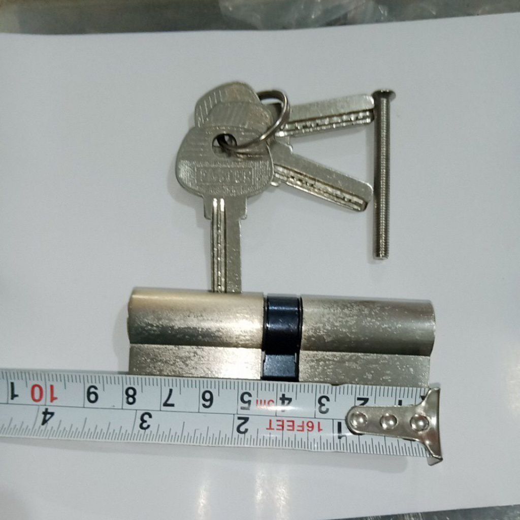 silinder kunci Pintu UPVC 8cm kunci pintu cylinder key 80mm