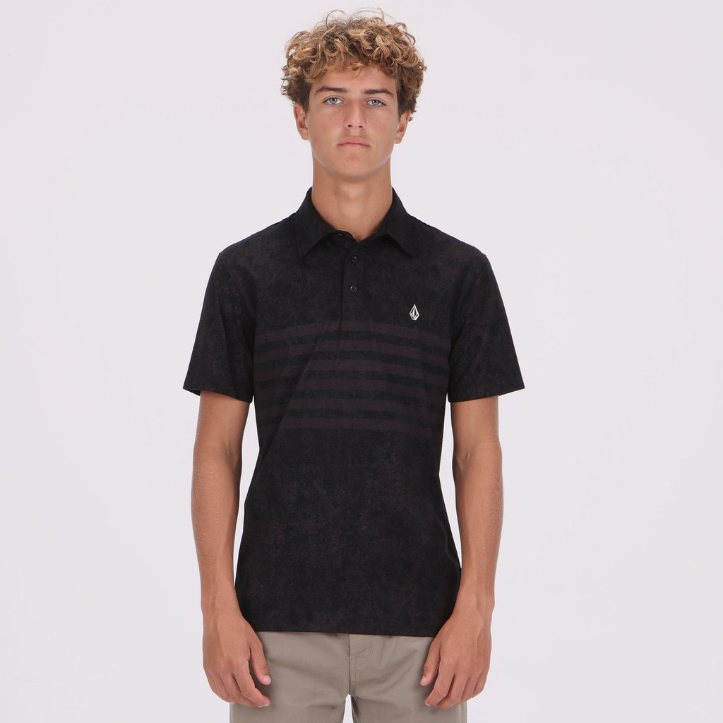 VOLCOM - MPL HOFFS SHORT SLEEVE POLO BLACK