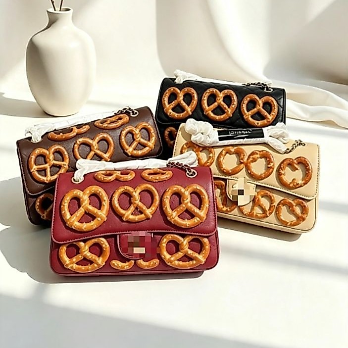 D'LUKEBAGS ~ Tas Selempang Wanita Flap Bag Motif Quilted Caviar Tas Bahu Klasik Include box double +