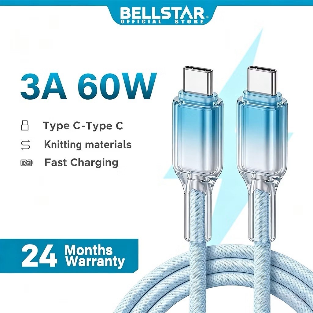 bellstar kabel charger type C-C 1M new preloved