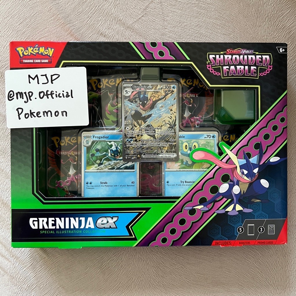 Pokemon English Shrouded Fable Greninja Ex Box TCG Kartu Pokemon Inggris Sealed Box Greninja Ex