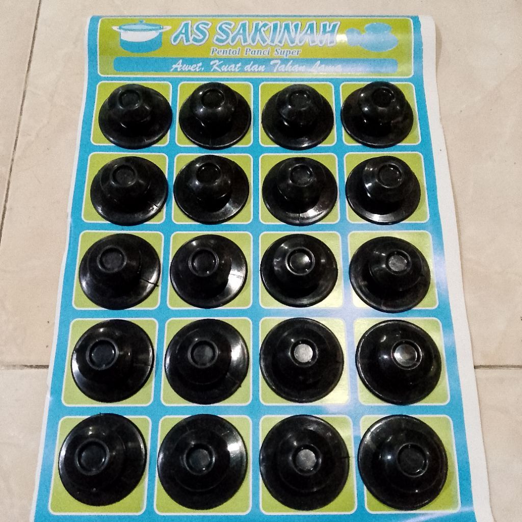 pentol tutup soblok dan panci 1 lembar 20 pcs