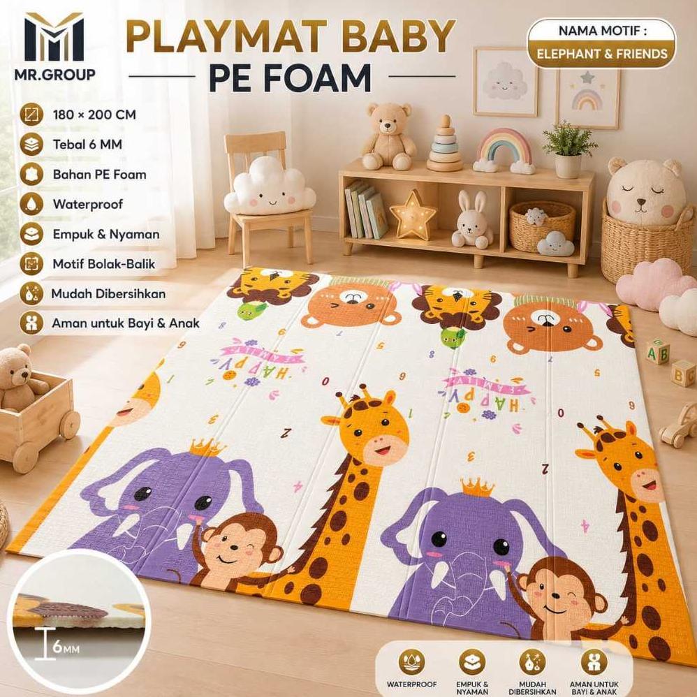VALUE PACK YAKIMURA - PLAYMATE UK.180X200 / TIKAR LIPAT ANAK / PLAYMATE YAKIMURA / PLAYMATE BABY