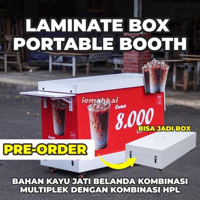 Terlaris [Pre-Order] Laminate Box - Portable Booth Dengan Sistem Knock-Down | Simpel, Ringkas & Muda